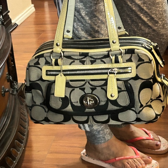 Coach Gray and Black Women's Bag - Picture 10 of 12